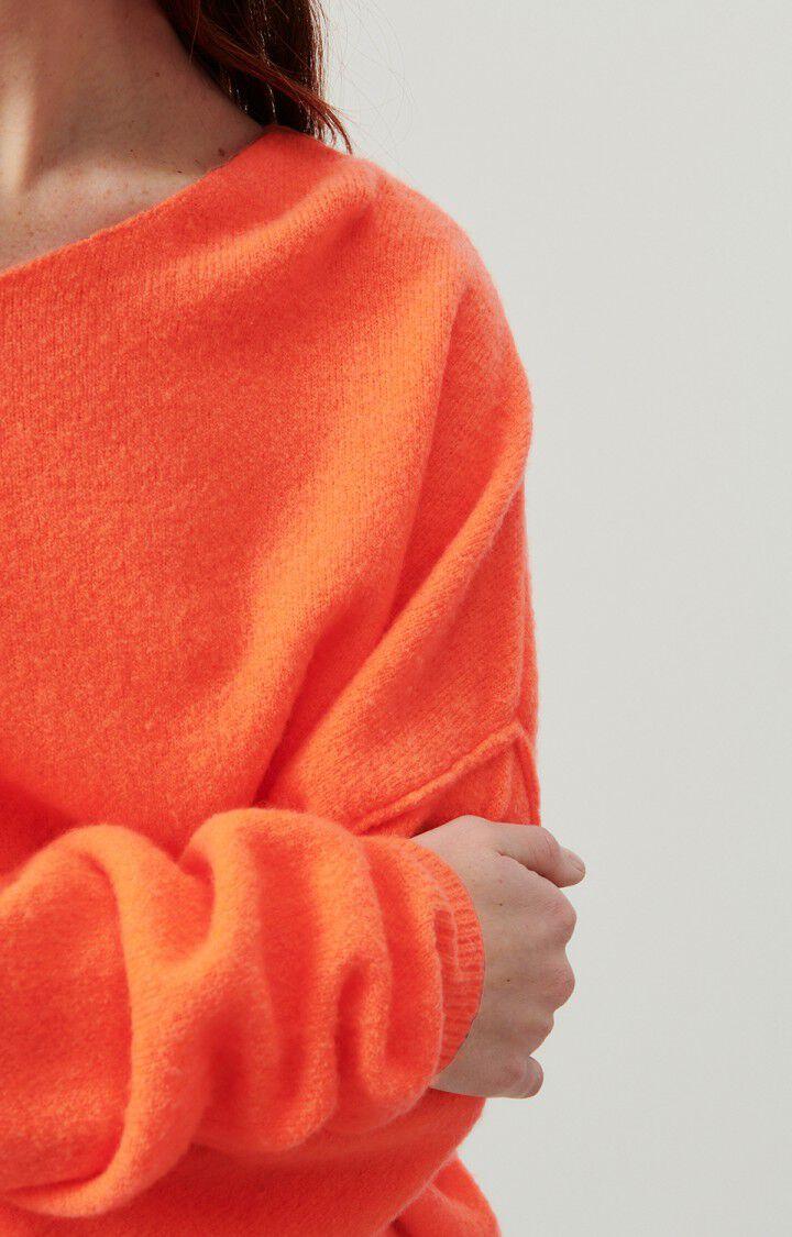 American Vintage Pull Femme Damsville - FEU 42 Manches Longues Orange - E24