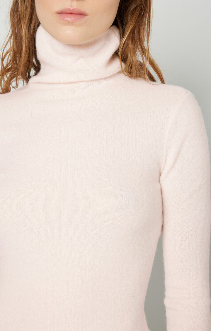 American Vintage Pull Femme Damsville - GLACAGE Manches Longues Beige - H20