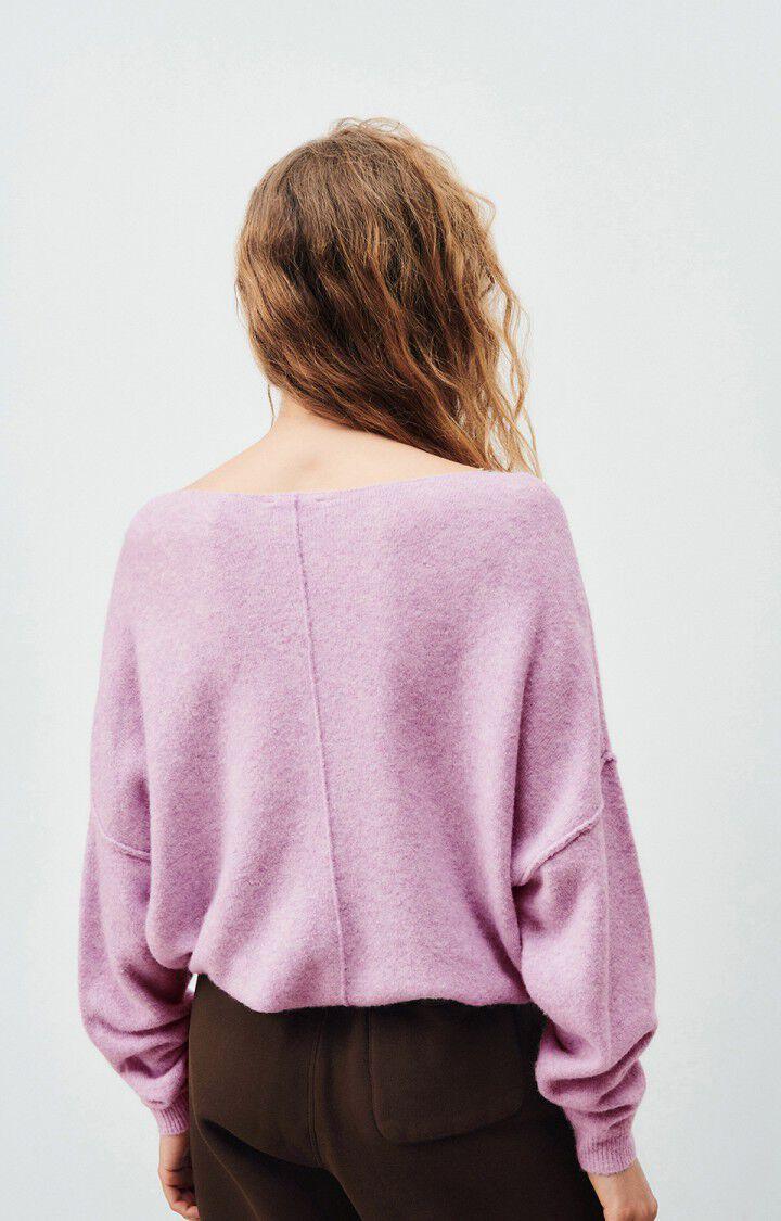 American Vintage Pull Femme Damsville - GLYCINE CHINE 42 Manches Longues Violet - E25