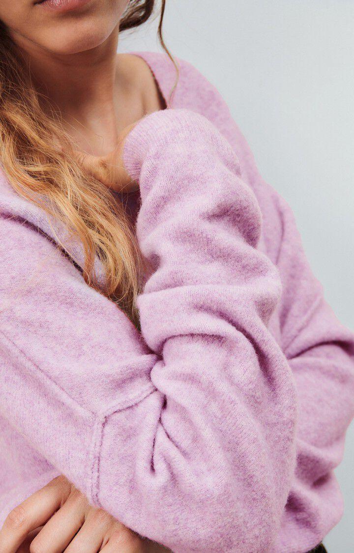 American Vintage Pull Femme Damsville - GLYCINE CHINE 42 Manches Longues Violet - E25