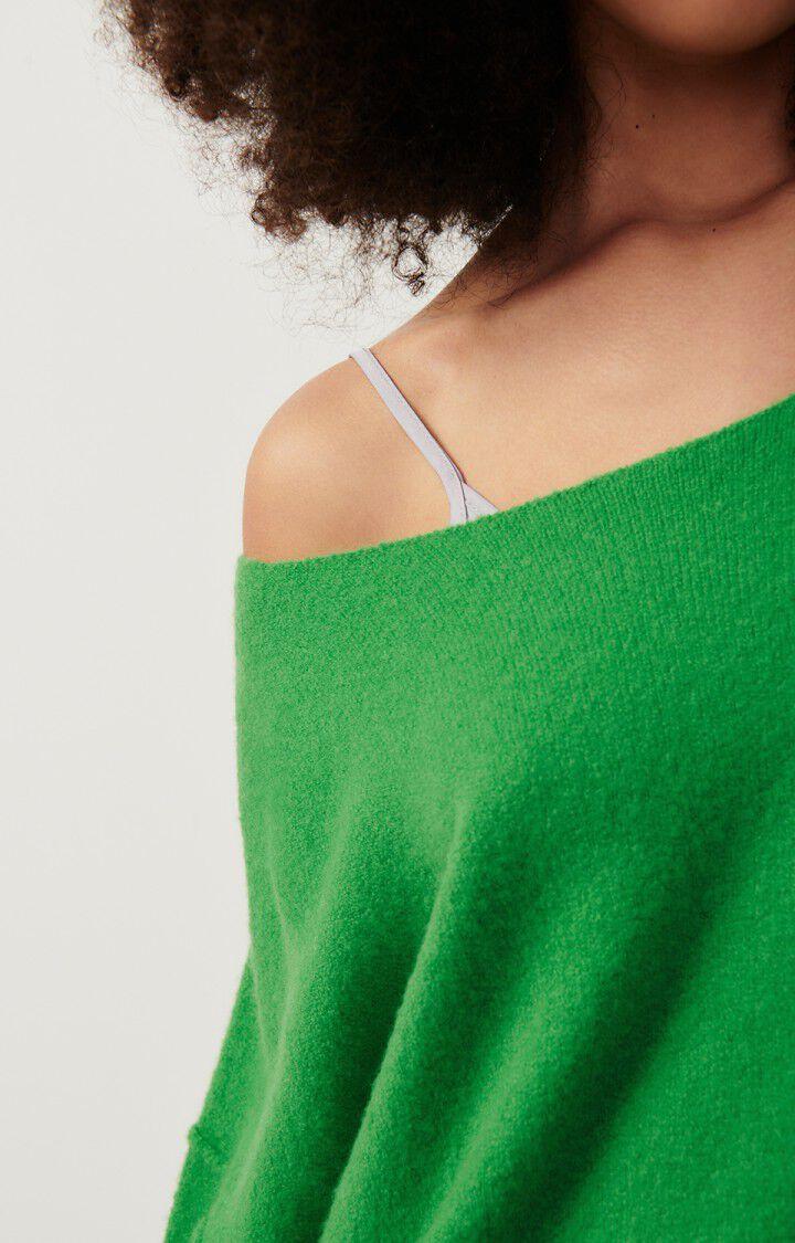 American Vintage Pull Femme Damsville - GREEN 42 Manches Longues Vert - H23