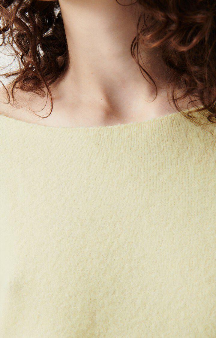 American Vintage Pull Femme Damsville - ILE FLOTTANTE 42 Manches Longues Jaune - E24