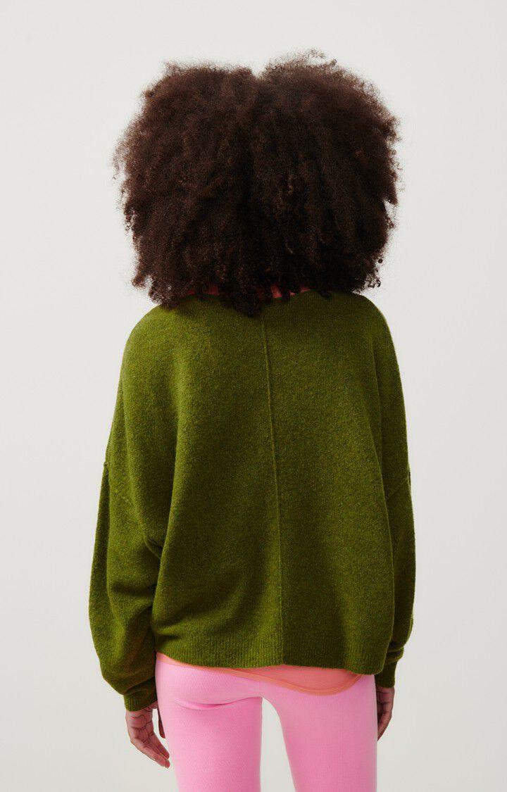 American Vintage Pull Femme Damsville - MARAIS CHINE 42 Manches Longues Vert - H23