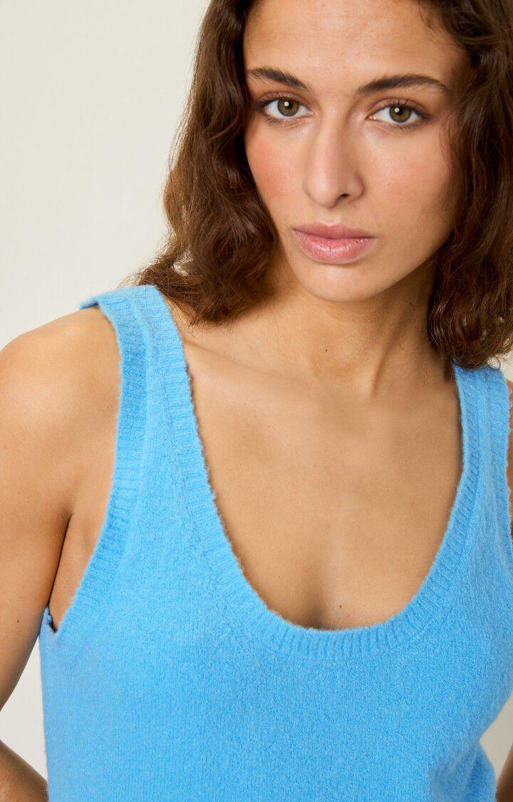 American Vintage Pull Femme Damsville - OCEANIE 0 Fines Bretelles Bleu - E23