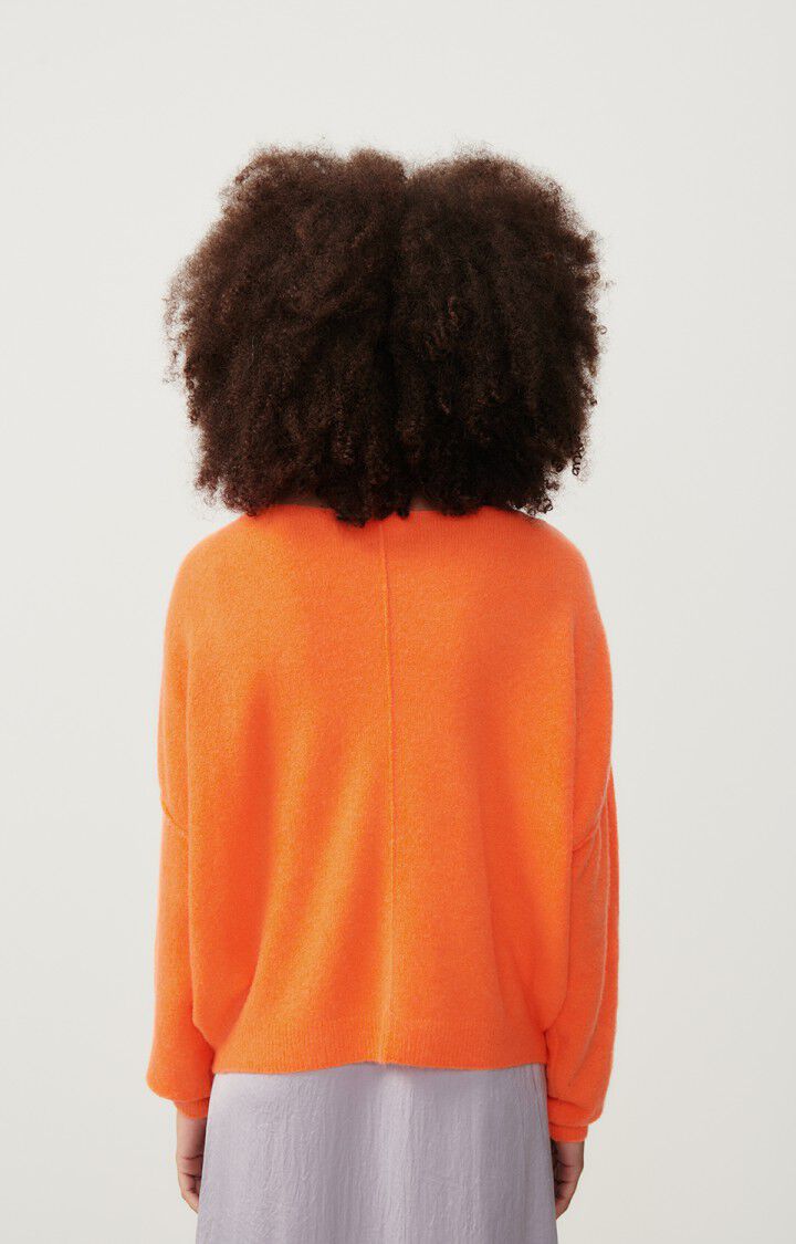 American Vintage Pull Femme Damsville - ORANGE FLUO 42 Manches Longues Orange - E24
