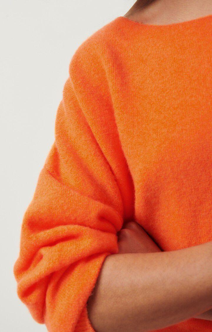 American Vintage Pull Femme Damsville - ORANGE FLUO 42 Manches Longues Orange - E24