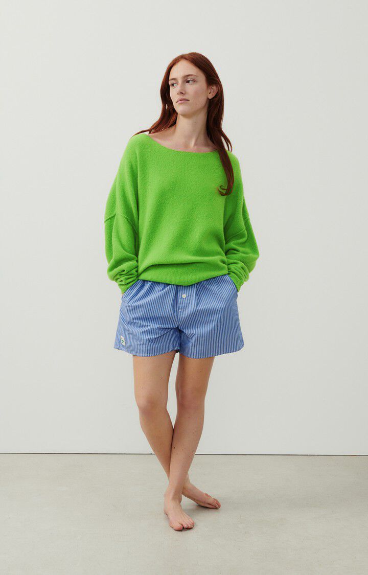 American Vintage Pull Femme Damsville - PRAIRIE 42 Manches Longues Vert - E24