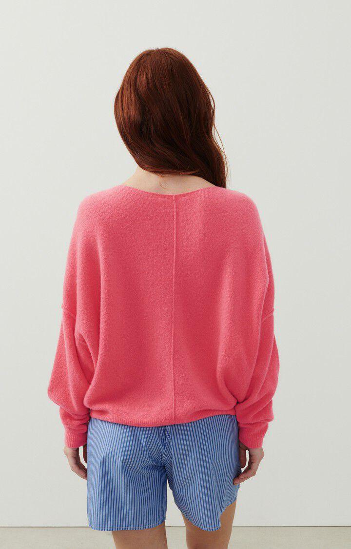 American Vintage Pull Femme Damsville - ROSACE 42 Manches Longues Rose - E24