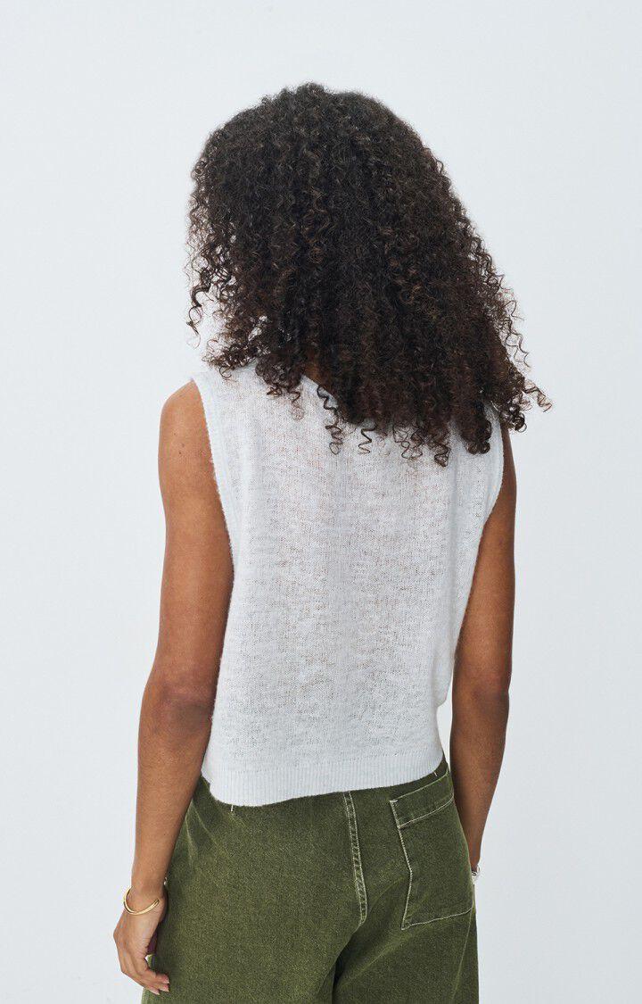 American Vintage Pull Femme Dumy - ARCTIQUE CHINE 0 Sans Manches Gris - E25