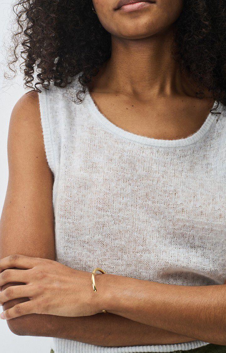 American Vintage Pull Femme Dumy - ARCTIQUE CHINE 0 Sans Manches Gris - E25