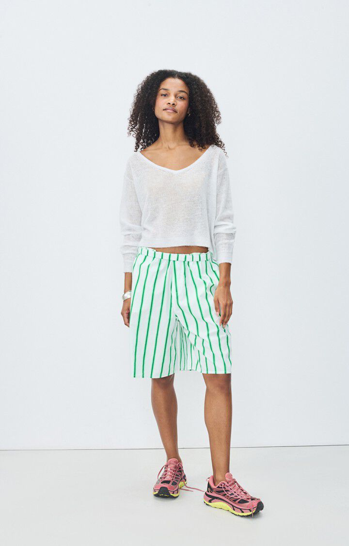 American Vintage Pull Femme Dumy - ARCTIQUE CHINE 52 Manches Longues Gris - E25