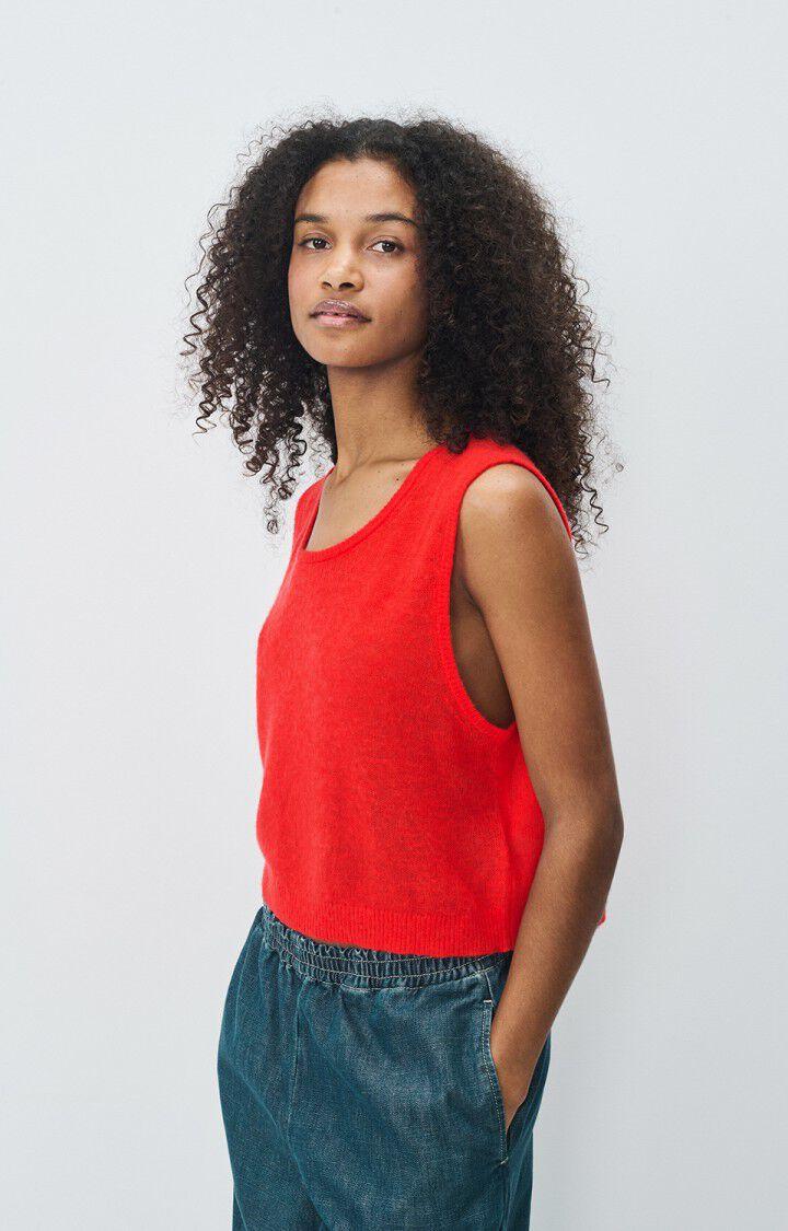 american vintage Pull femme Dumy - PASSION 0 Sans manches Rouge - E25 american vintage Pull femme Dumy - PASSION 0 Sans manches Rouge - E25