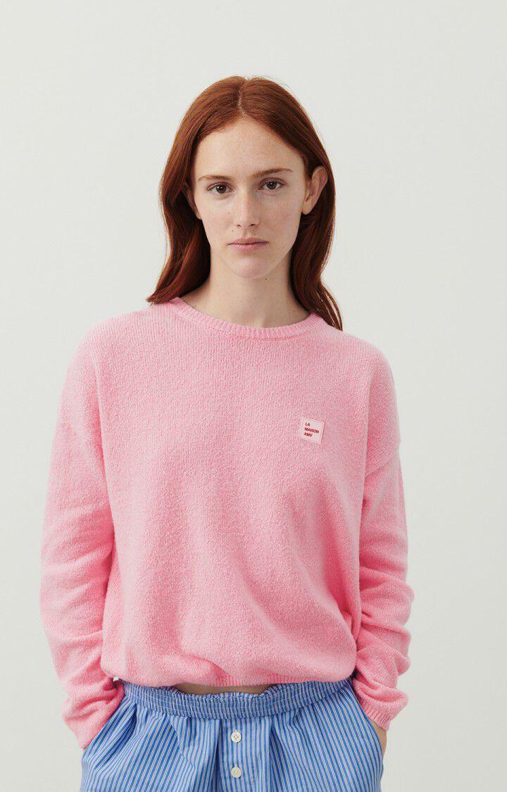 american vintage Pull femme Dylbay - CANDY 47 Manches longues Rose - E24
