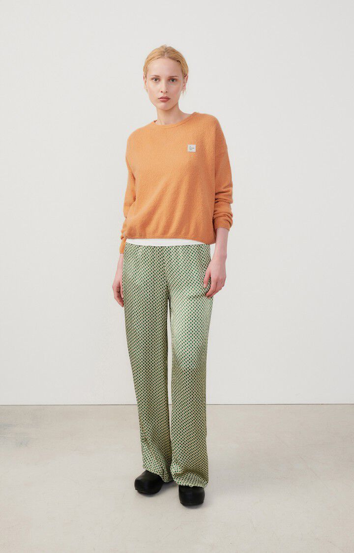 American Vintage Pull Femme Dylbay - NOISETTE 47 Manches Longues Marron - E24