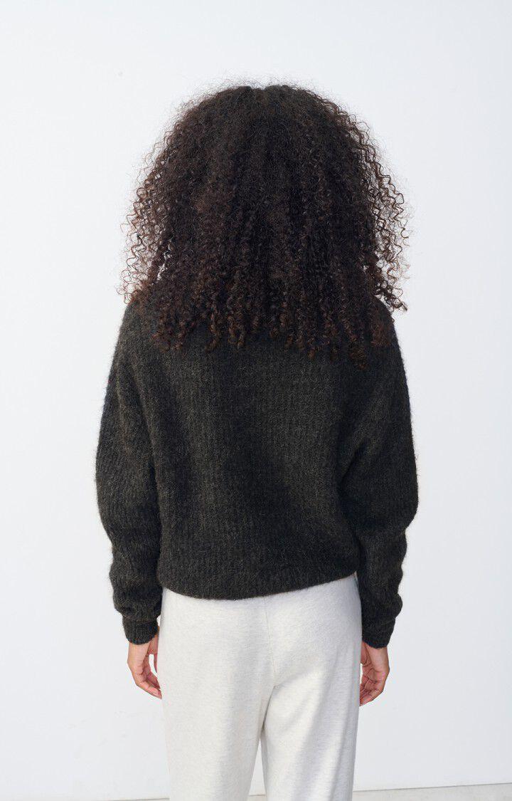 American Vintage Pull Femme East - ANTHRACITE CHINE 48 Manches Longues Gris - E25