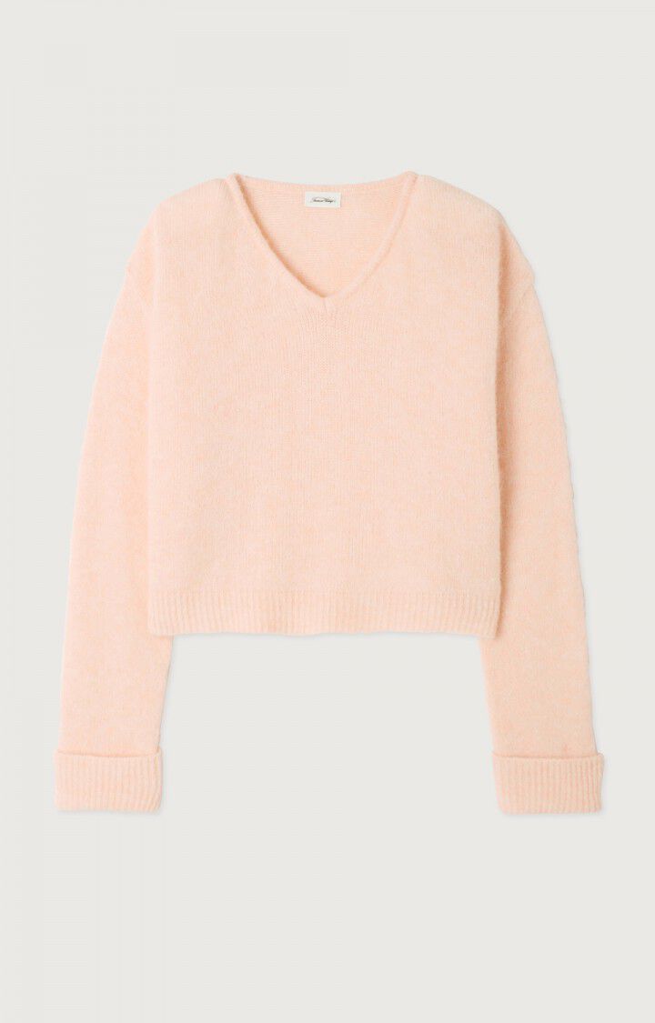 american vintage Pull femme East - BALLERINE CHINE Rose - E22B