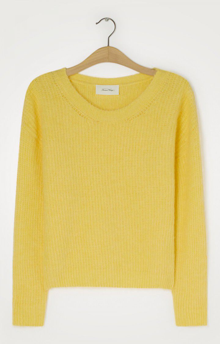 American Vintage Pull Femme East - BERGAMOTE CHINE Jaune - E21