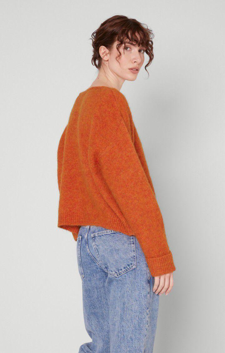 American Vintage Pull Femme East - FEU CHINE 46 Manches Longues Orange - H22