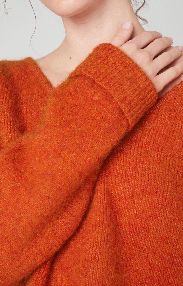 American Vintage Pull Femme East - FEU CHINE 46 Manches Longues Orange - H22