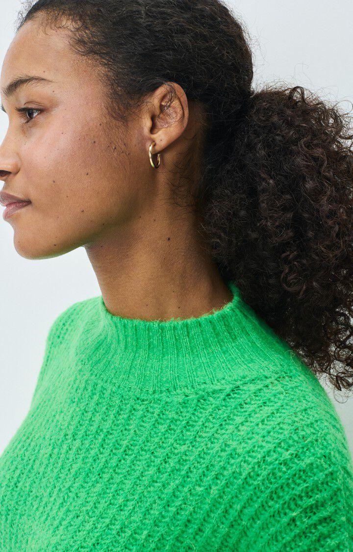 American Vintage Pull Femme East - GRENOUILLE FLUO 48 Manches Longues Vert - E25