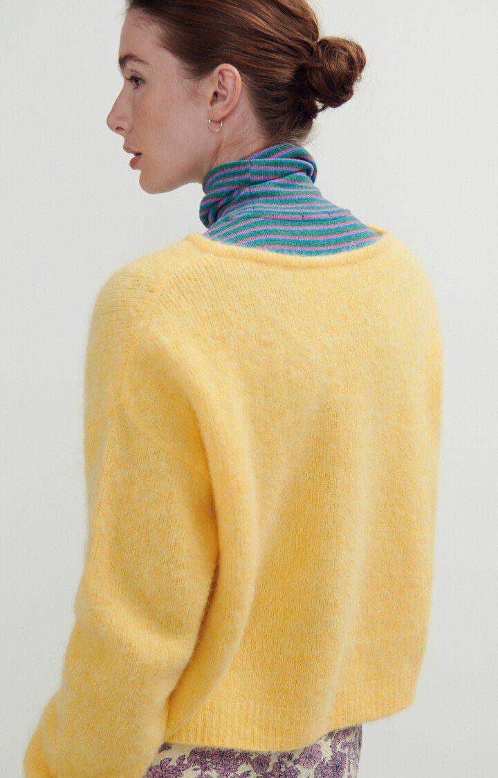 American Vintage Pull Femme East - LIMONADE CHINE 45 Manches Longues Jaune - H23