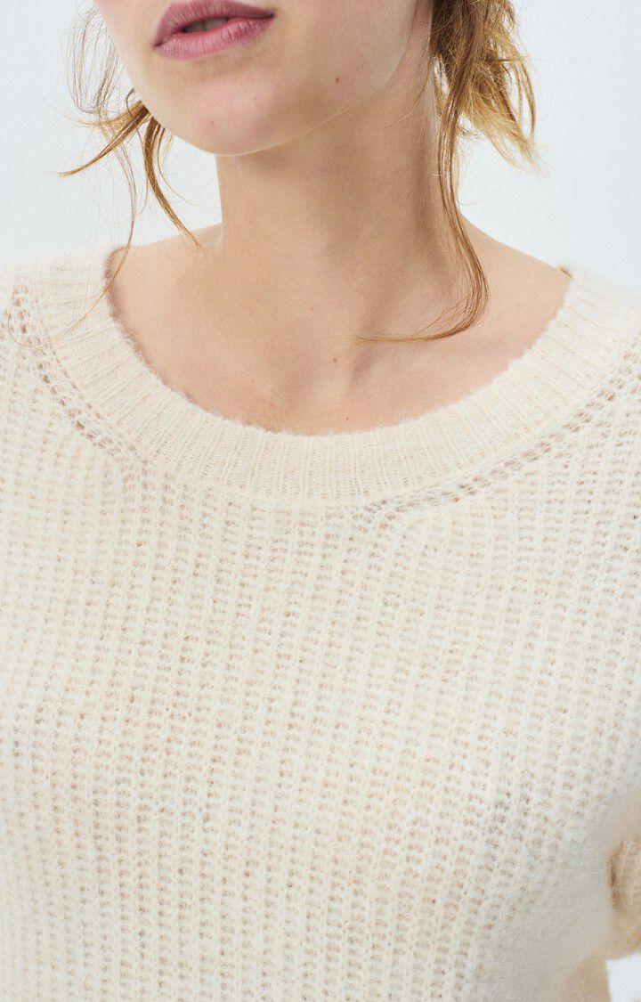 American Vintage Pull Femme East - NACRE CHINE 48 Manches Longues Beige - E25