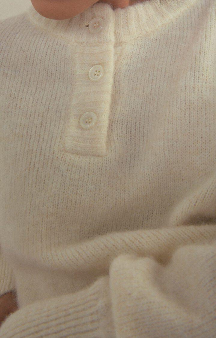 American Vintage Pull Femme East - NACRE CHINE 52 Manches Longues Blanc - H22
