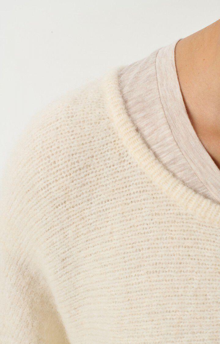 American Vintage Pull Femme East - NACRE CHINE 66 Manches Longues Beige - H24