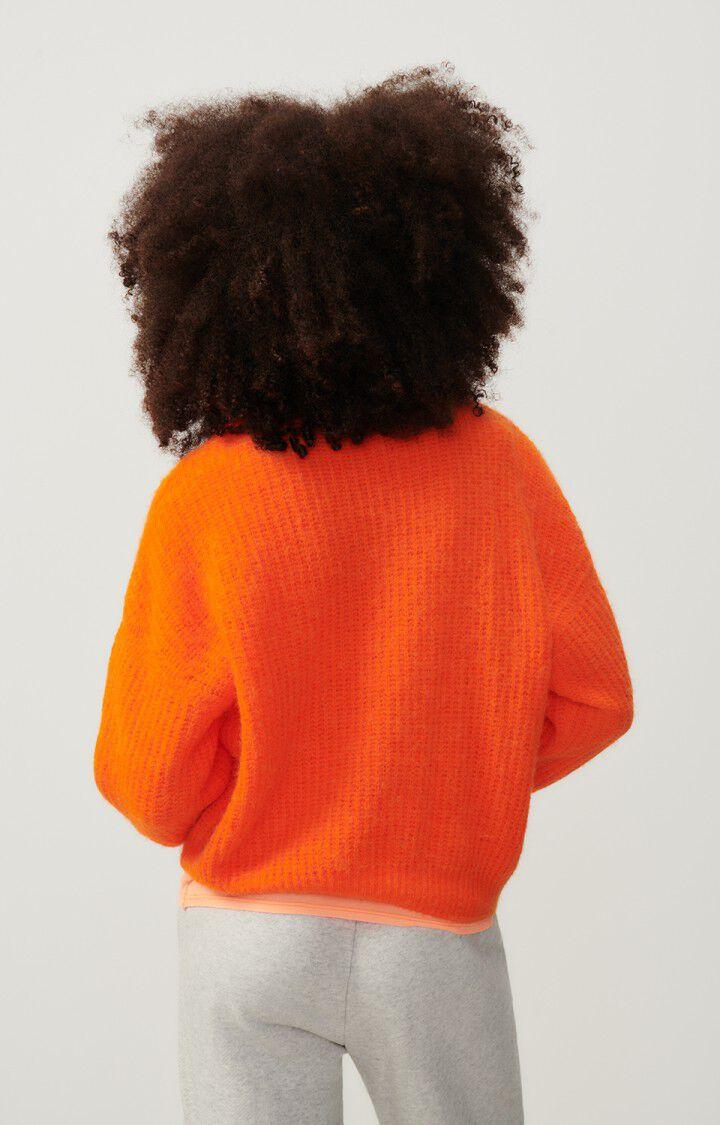 American Vintage Pull Femme East - ORANGE FLUO 48 Manches Longues Orange - H23
