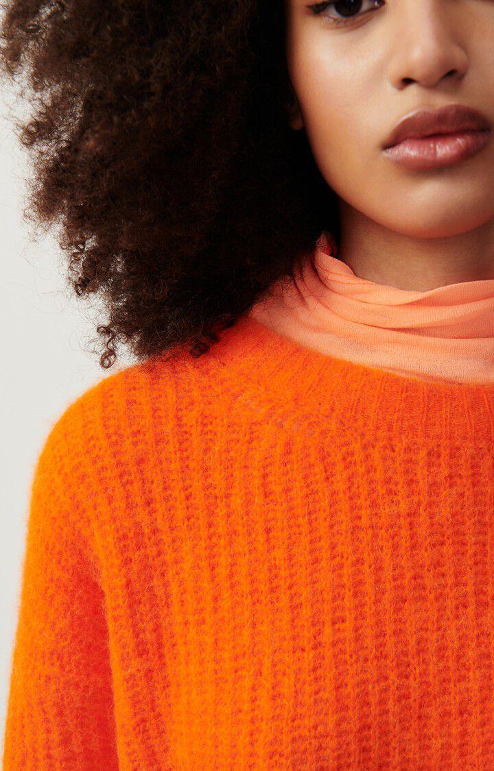 American Vintage Pull Femme East - ORANGE FLUO 48 Manches Longues Orange - H23