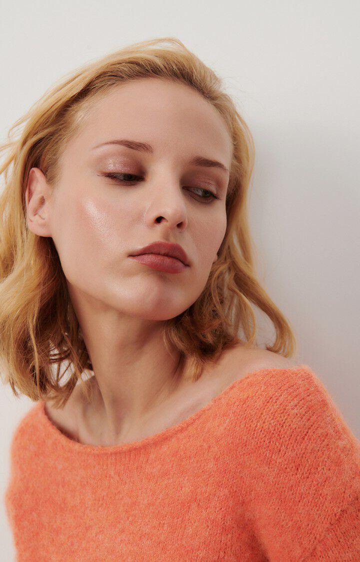 American Vintage Pull Femme East - ORANGEADE CHINE 58 Manches Longues Orange - E24