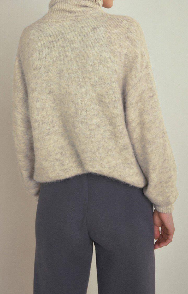 American Vintage Pull Femme East - POUDREUSE CHINE 48 Manches Longues Gris - H22