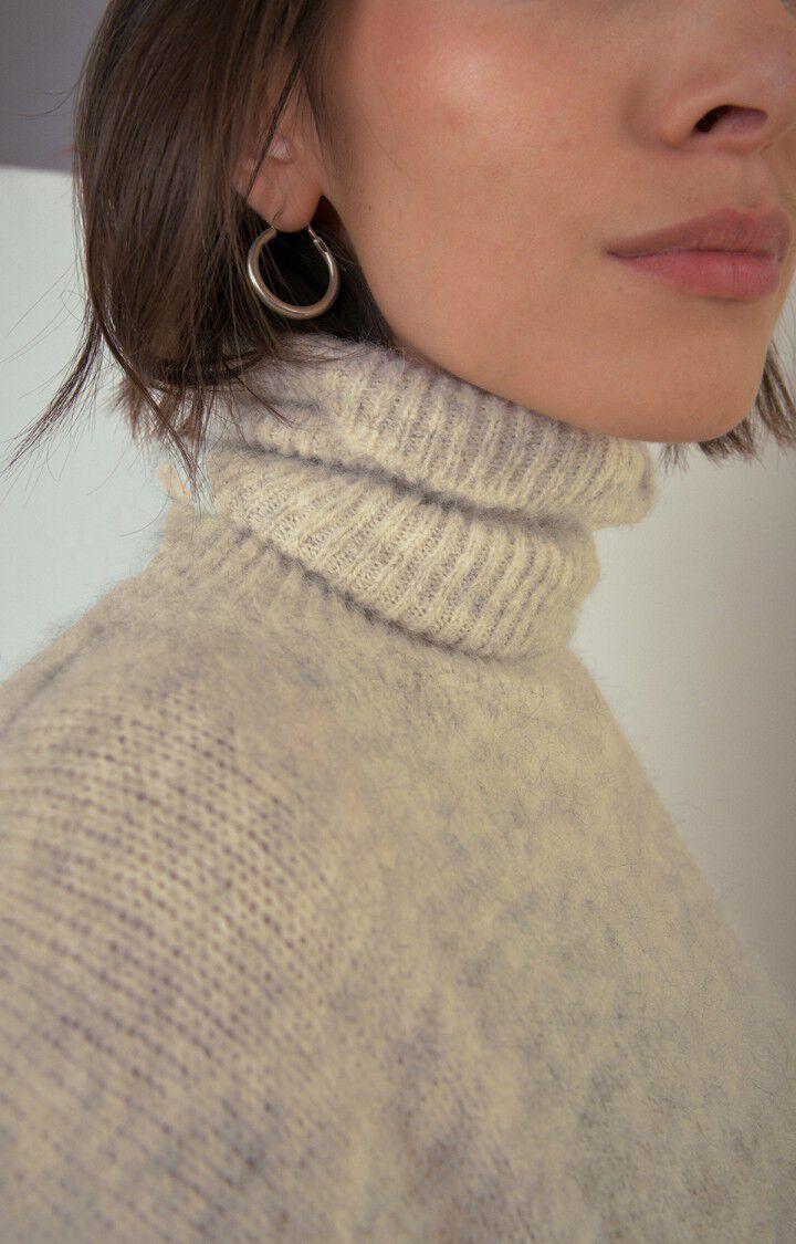 American Vintage Pull Femme East - POUDREUSE CHINE 48 Manches Longues Gris - H22