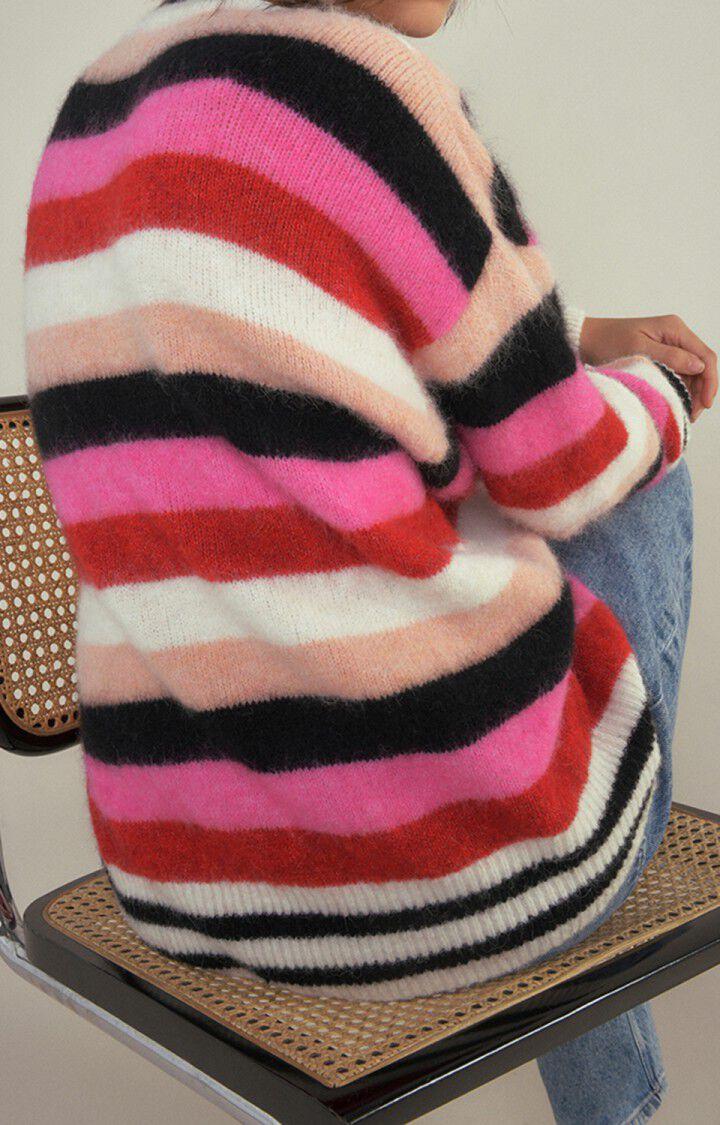 American Vintage Pull Femme East - RAYURES ROSA Rouge - H22