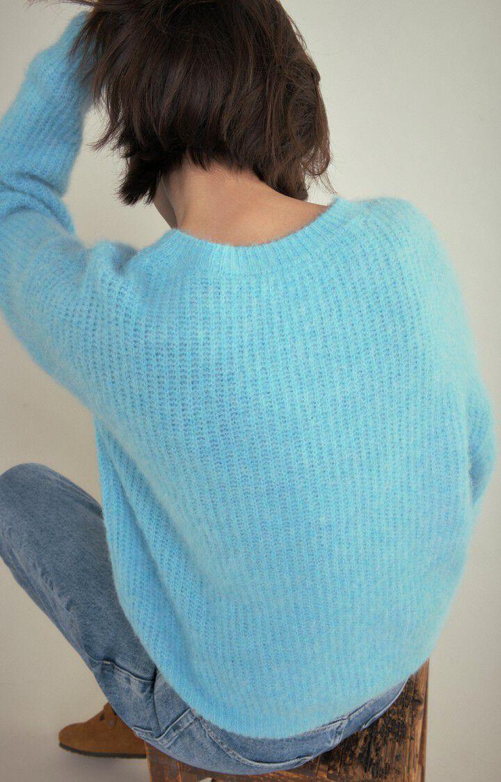 American Vintage Pull Femme East - RIVIERE CHINE 48 Manches Longues Bleu - H22
