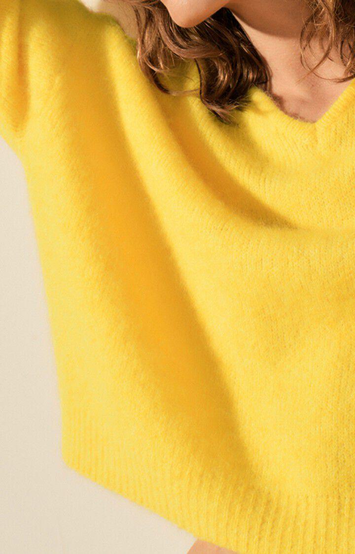 American Vintage Pull Femme East - SOLEIL CHINE 46 Manches Longues Jaune - E23