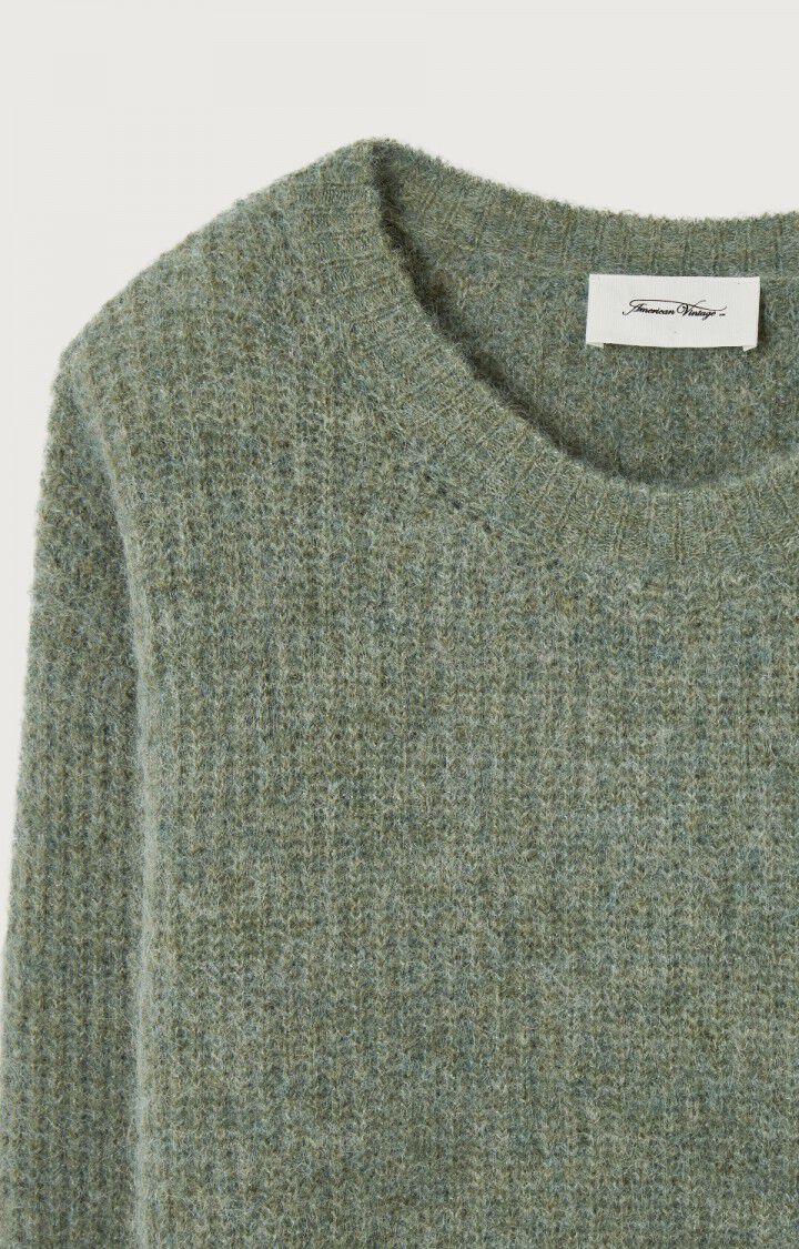 American Vintage Pull Femme East - VERT DE GRIS CHINE 48 Manches Longues Vert - E23B