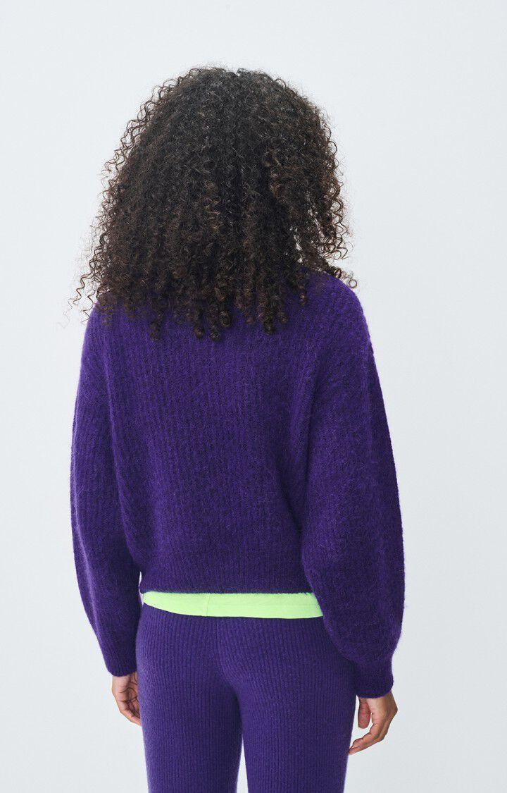American Vintage Pull Femme East - VIOLET CHINE 48 Manches Longues Violet - E25