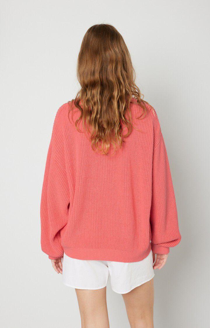 American Vintage Pull Femme Fafpark - FRAMBOISIER Manches Longues Rose - E22B