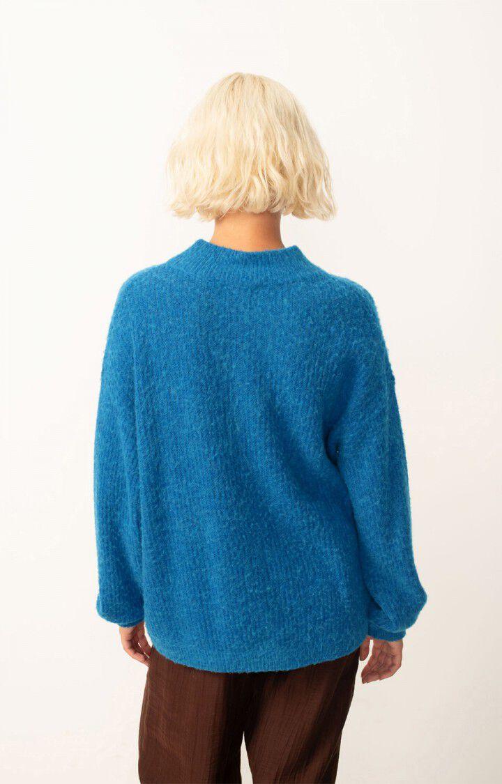 American Vintage Pull Femme Falyday - OLYMPIADE CHINE 50 Manches Longues Bleu - H24