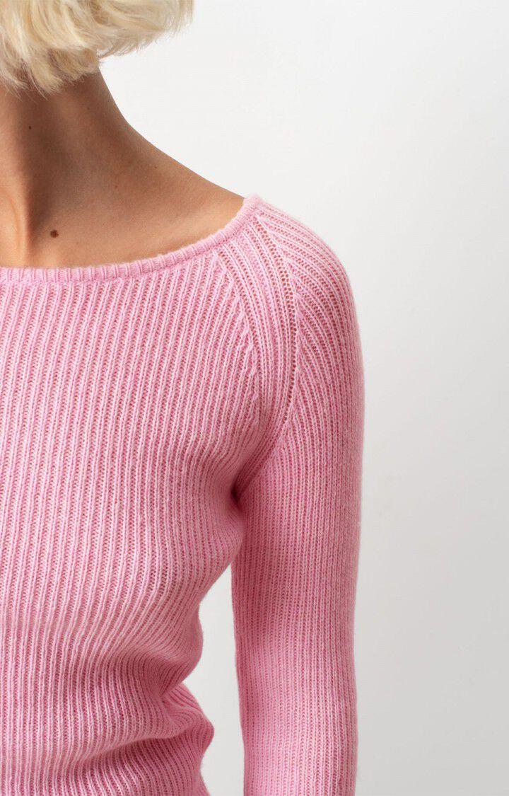 American Vintage Pull Femme Falyday - ROSE POUDREE CHINE 67 Manches Longues Rose - H24