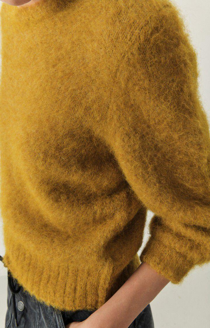 American Vintage Pull Femme Foubay - CANYON CHINE 49 Manches Longues Marron - H22
