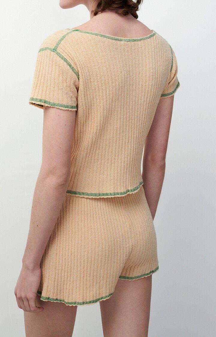 American Vintage Pull Femme Luomark - NUDE Manches Courtes Beige - E22