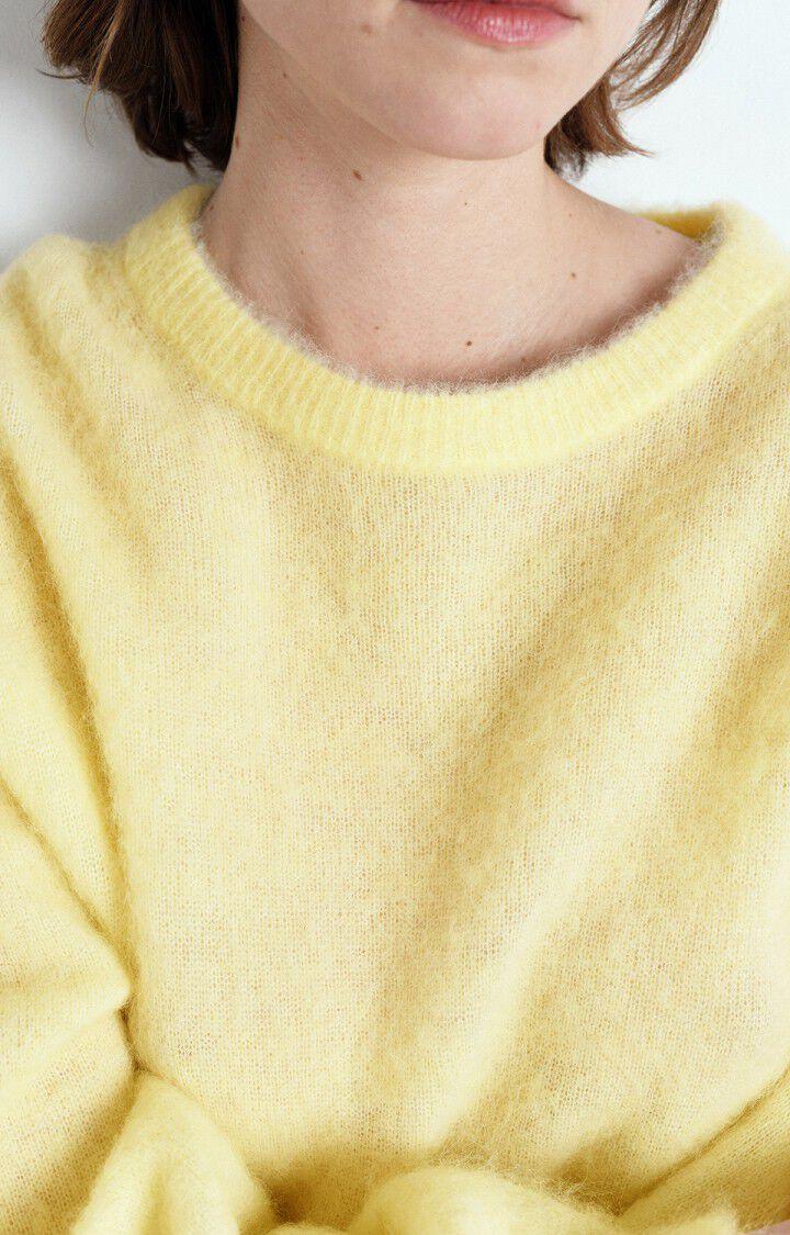 American Vintage Pull Femme Nenybay - LEMON CURD 50 Manches Longues Jaune - E25