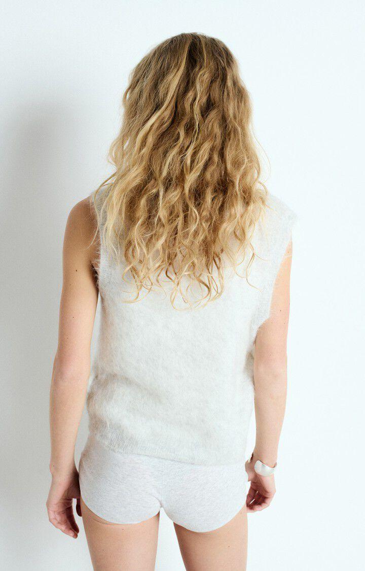 American Vintage Pull Femme Nenybay - POLAIRE CHINE Sans Manches Gris - E25