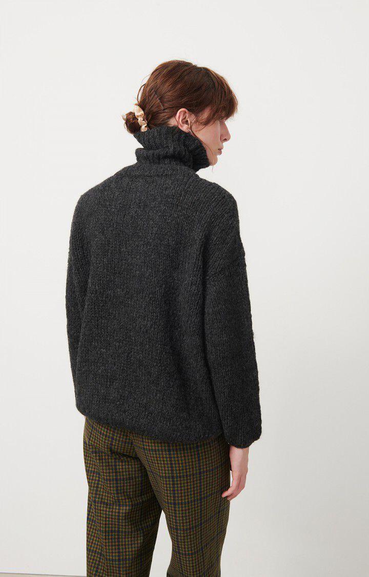American Vintage Pull Femme Noboo - ANTHRACITE CHINE 41 Manches Longues Gris - E24