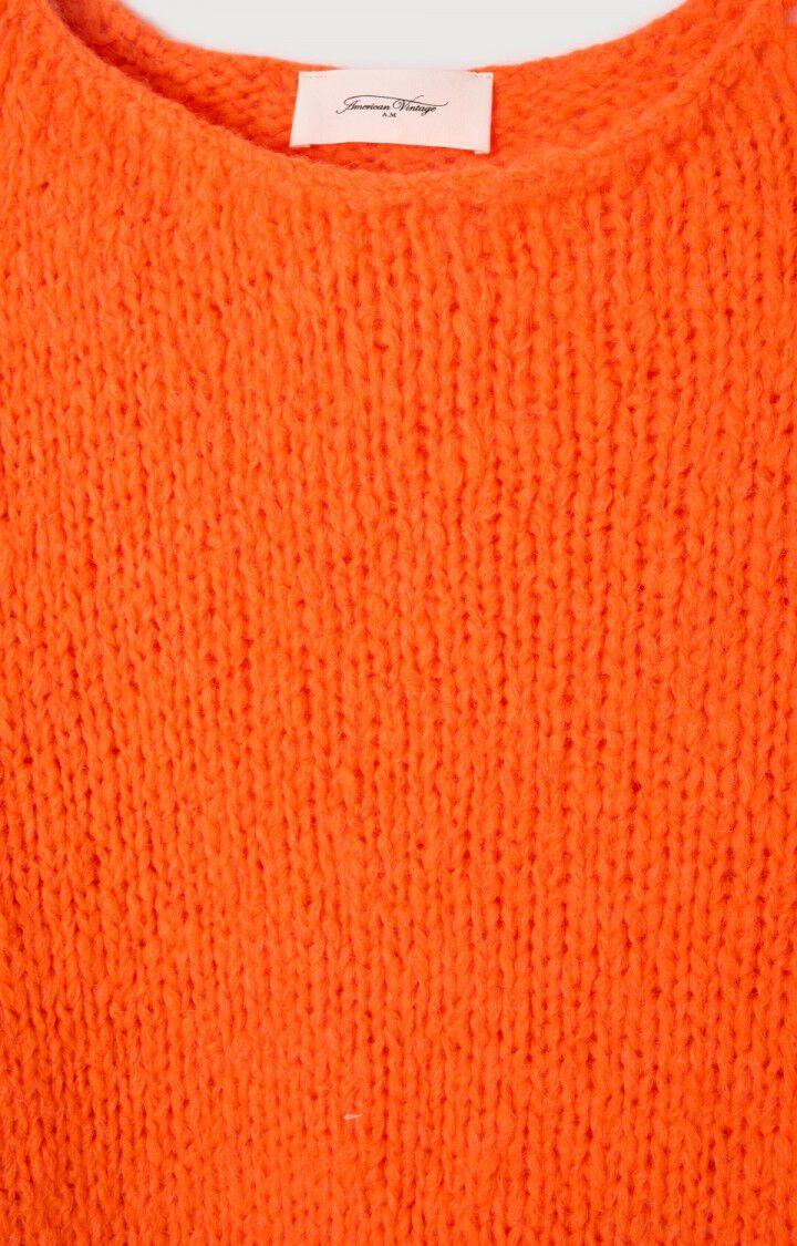 American Vintage Pull Femme Noboo - CORAIL FLUO 33 Manches 7/8 - H23