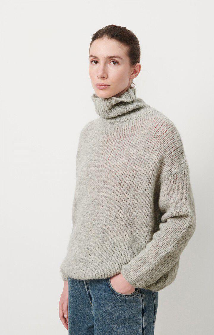 american vintage Pull femme Noboo - GRIS CHINE 41 Manches longues Gris - E24