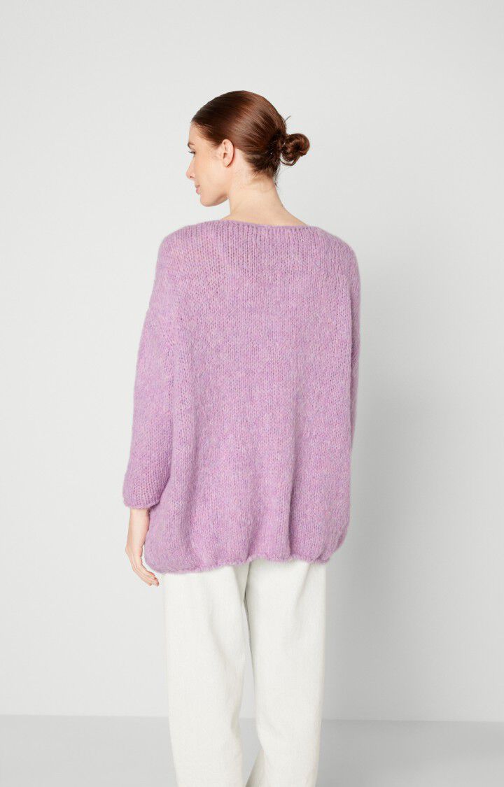 American Vintage Pull Femme Noboo - LILAS CHINE 33 Manches 7/8 Violet - H22