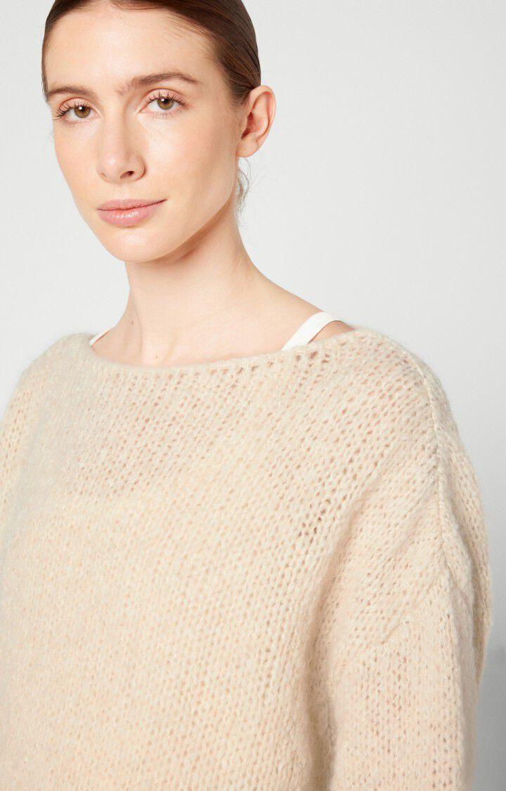 American Vintage Pull Femme Noboo - SABLE CHINE 33 Manches 7/8 Beige - E24